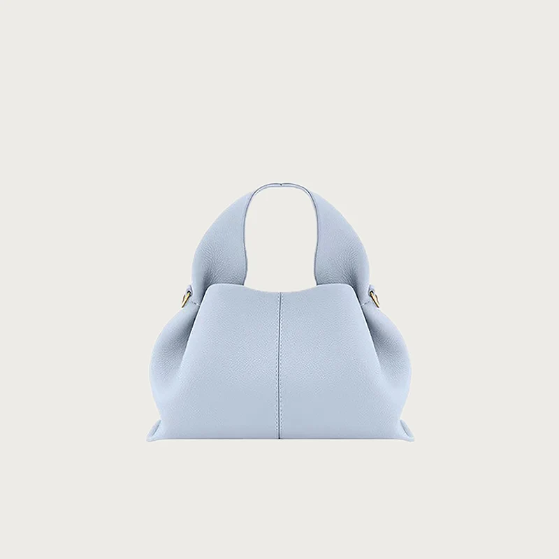 New commuting women's single shoulder cloud bag, niche retro high-end leather single shoulder crossbody bag